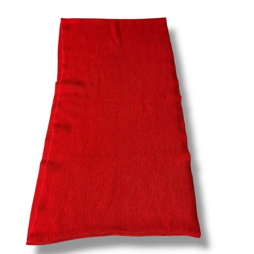 Womens Soft Knit Infinity Scarf Bright Red